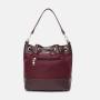 2024 Wholesale Nylon PU Leather Shoulder Bag For Women Drawstring Bucket Purse