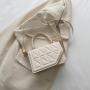 textured bag for women, new trendy and stylish hand-held small square bag, fashionable solid color single shoulder crossbody