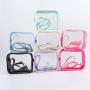 New Trends Women Zipper Closed Concert purse Transparent Cosmetic Bag Designer Clear Stadium Bag PVC Crossbody Bag