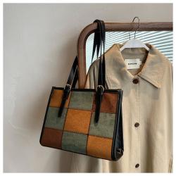 Wholesale Large Capacity Women'S Bags Shoulder Bag Pure Color Leather Crossbody Bags For Women  Fashion bolsas para mujer