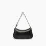 Ladies Fashion Pu Leather Women Handbags Custom Logo Hobo Bags Half Moon Shoulder Bag With Metal Chain