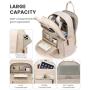 LOVEVOOK New Waterproof Stylish Bag with USB Port Lightweight Casual Daypacks Work Business Nurse school Laptop Backpack Unisex