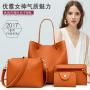 Four Pieces Of The Mother's Handbags For Ladies Girls Pure Color hand bags women handbag PU Leather bolsosparamujeres sac a main