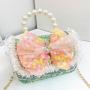 2023 New Children's Pearl Handheld Bag Fashion Bow Mini Bag Designer Handbag Wholesale Designer Handbag Wholesale