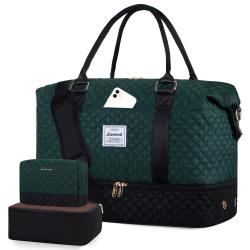 LOVEVOOK Designer Custom Quilted Travelling Carry on Duffle Bag Ladies Duffel Gym Sports Luggage Travel Bags For Women Teens