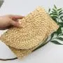 2024 new arrival Handmade Corn Straw Woven Women's Handbags Summer Beach Ladies Straw Clutch Beach Rattan purse