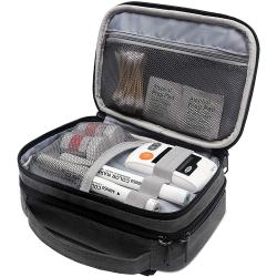 Insulin Cooling Travel Case Portable Diabetic Supplies Organizer Cooler Bag with 2 Ice Pack