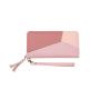 Clash color splicing long wallet ladies clutch bag female 2024 new fashion large capacity zipper money clip female