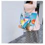 Gelory Newest Sale Summer Fashion Ethnic Multi Color Women Zipper Canvas Shoulder Tote Beach Bag