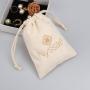 High Quality Cotton Dust Linen Candle Soap Pouch Natural Muslin Canvas Gift Shoe Underwear Packaging Drawstring Bag