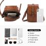 LOVEVOOK 2022 PU leather Small Retro Shoulder Phone Holder Bag with Credit Card Slots for Women Crossbody Bag Cell Phone Purse