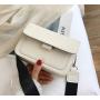 Custom Small Shoulder Solid Color PU Messenger Square Womens Crossbody Bag