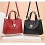 Silk Scarves Shoulder Crossbody Pure Color Fashion Lady Bag Large Capacity Pu Women Shoulder Bag
