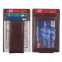 Luxury money clip card holder leather business credit card holder leather mens slim wallet with money clip