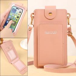Mobile Phone Bag Small Mini Single Shoulder Crossbody Bag 2024 New Touch screen Zipper Wallet Fashion Mobile Phone Messenger Bag