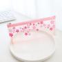 BD061 2023 Transparent Color PVC Tassel Pencil Case High Quality Stationery Storage Bag Hot Sale Small Simple Pencil Bag