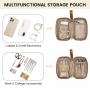 LOVEVOOK 2pcs/set Fashion Quilted 15.6 in Waterproof Work Bag Travel Business Shoulder Tote Bag Handbag  Laptop Bags for Women