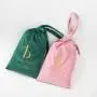 Custom Embroidery Logo Travel Bag Velvet Tote Gift Bag