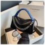 New Arrival Woven Handheld Crossbody Bag Chain Pillow Bags Fashion Ladies Shoulder Bag Pu Leather Handbags For Young Girl