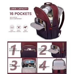 LOVEVOOK 2024 New Arrival Men Women Backpack Multi-color College Student School Bags Travel Gradient 15.6 17 in Laptop Backpack