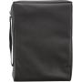 Black Canvas Bible Cover for Men and Women Large Zippered Case for Bible or Book