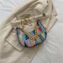 Crocodile Stripe Wholesale Women Handbags Metal Chain Handbag Factory Rainbow Designer Shoulder Bags