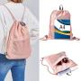 Gelory Drawstring Backpack Gym Cinch Bag String Backpack Women Girls Teen Kids Water Resistant Sport Sack Pack with Mesh Pocket