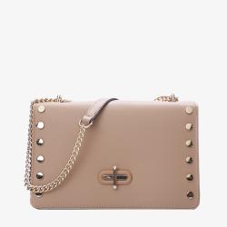 Susen Chrisbella 2022 lock shoulder bag classic solid color hand bag fashionable rivet chain women's messenger bags crossbody