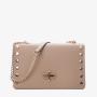 Susen Chrisbella 2022 lock shoulder bag classic solid color hand bag fashionable rivet chain women's messenger bags crossbody