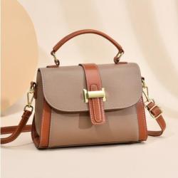 High Quality Luxury PU Leather Crossbody Shoulder Bag Single Strap Zipper Lock Fashionable New Design Women Customizable Brand