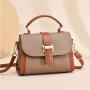 High Quality Luxury PU Leather Crossbody Shoulder Bag Single Strap Zipper Lock Fashionable New Design Women Customizable Brand