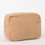 Wholesale Personalized Travel Zipper Cosmetic Bag Eco Friendly Sherpa Custom Stand Up Pouch  Women Velvet Makeup Bag