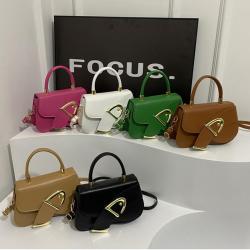 Popular design versatile small square bag 2024 fashion solid color high quality women's shoulder bags luxury crossbody handbag
