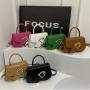 Popular design versatile small square bag 2024 fashion solid color high quality women's shoulder bags luxury crossbody handbag