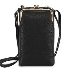 Wholesale leather cellphone bag phone crossbody bag shopping phone leather purse