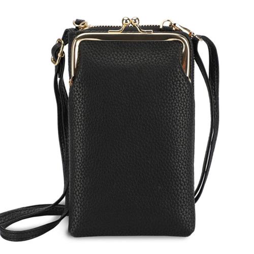 Wholesale leather cellphone bag phone crossbody bag shopping phone leather purse