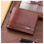 Men's Ultra-Thin Leather Wallet Large-Capacity Business Card Bag Youth Multifunctional Waterproof New Wholesale Short