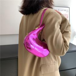 2023 New Pu Solid Women Fashion Handbags Alligator Print Wholesale Women Handbags Brightening Designer Shoulder Bags For Women