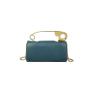New Trend 2023 Women's Bag Fashion Solid Color Paperclip Handle Handbag Solid Color Pu Square Popular One Shoulder Messenger Bag