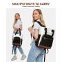 LOVEVOOK New Style Wide Open Travel Work School Backpack Convertible Business Tote Daypack with USB Laptop Backpack for Women