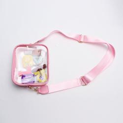 2022 Hot Sale Cute Girls Shoulder Transparent Phone Bag Stadium Concert Approved Message Bags Pvc Clear Crossbody Bag