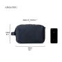 Black Large High-Quality Men's Toiletry Bag with Multiple Compartments Durable Material Large Capacity for Travel Gym Use
