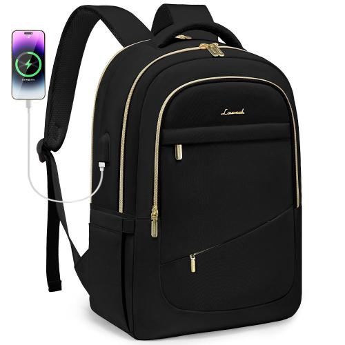 LOVEVOOK Waterproof Laptop Backpack College Travel Work Computer Daypack with USB Port Teacher Nurse Student laptop backpack