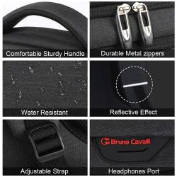 ZF081 New Computer Backpack Male Polyester Waterproof Wear Travel Outdoor Shoulder Bag Laptop Business  Bag USB Port