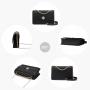 LOVEVOOK 2023 Leather Quilted Sling Shoulder Bag with Chain Trendy Clutch Ladies Evening Purse Luxury Crossbody Bags for Women