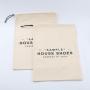 Promotional Custom Logo Twill Cotton Fabric Cloth Shoe Dust Packaging Drawstring Travel Shopping Bag For Handbag