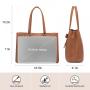 LOVEVOOK 15.6 Inch Waterproof PU Leather Computer Bags Ladies Large Business Office Work Bag Briefcase Laptop Tote Bag for Women