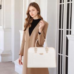 LOVEVOOK 15.6In Tote Work Bags 2pcs/set waterproof Canvas Briefcase Shoulder Bag Office Laptop Bag Purses and Handbags for Women