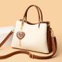 2024 Bags for Women Fashion Portable Messenger Bag Contrast Color Handbag with Portable Shoulder Strap New Style for Ladies