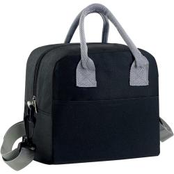 Gelory Reusable Adjustable Shoulder Strap Bento Lunch Tote Bag Insulated Lunch Bag For Office Picnic School